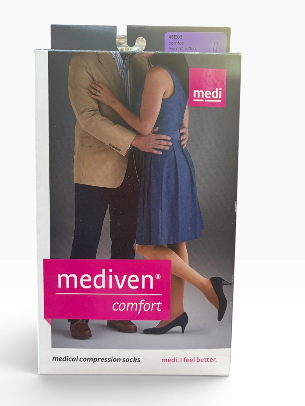 NEW Mediven Comfort Medical Compression Socks 30-40sz III EW Calf Natural 46E03